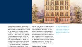 ULB Halle (Saale) - DFG-Projekt "Ponickau" in der Aktionslinie VD16/VD17 ULB Halle (Saale) - DFG-Projekt "Ponickau" in der Aktionslinie VD16/VD17
