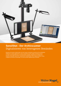 SensiShot - Archivscanner Broschüre SensiShot - Archivscanner Broschüre