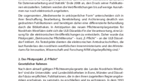 Elektronische Pflichtliteratur – ein Pilotprojekt der Universitäts- und Landesbibliothek Düsseldorf, Sonja Beckers, Alexandra Weitz Elektronische Pflichtliteratur – ein Pilotprojekt der Universitäts- und Landesbibliothek Düsseldorf, Sonja Beckers, Alexandra Weitz